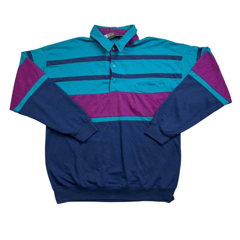Vintage 1990s Knightsbridge Button-Up Rugby Polo